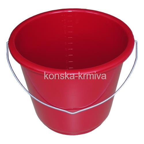 LOGO Kbelík - vědro 12l s víkem - zelené